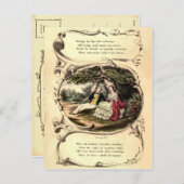 ヴィンテージバレンタイン葉書 シーズンポストカード (正面/裏面)