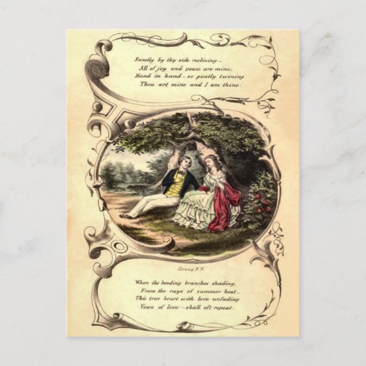 ヴィンテージバレンタイン葉書 シーズンポストカード (正面)