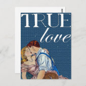 ヴィンテージバレンタイン葉書 ポストカード (正面/裏面)