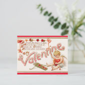 ヴィンテージバレンタイン補修ハート シーズンポストカード (スタンド正面)