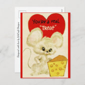 ヴィンテージバレンタイン複製 シーズンポストカード (正面/裏面)