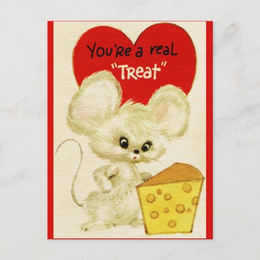 ヴィンテージバレンタイン複製 シーズンポストカード (正面)