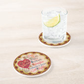 ヴィンテージバレンタイン詩コースター コースター (側面)