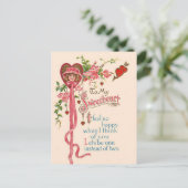 ヴィンテージバレンタイン詩 シーズンポストカード (スタンド正面)