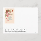 ヴィンテージバレンタイン詩 シーズンポストカード (裏面)