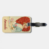 ヴィンテージバレンタイン赤いハートラゲッジタグ ラゲッジタグ (裏面横)