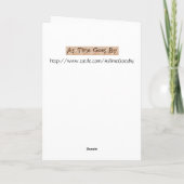 ヴィンテージバレンタイン – お客様のサービスで シーズンカード (裏面)