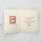 ヴィンテージバレンタイン～かわいい女の子が彼女のバレンティンを送る シーズンカード (内部)