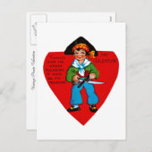 ヴィンテージバレンタイン シーズンポストカード (正面/裏面)