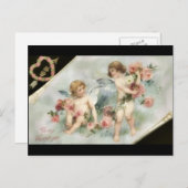 ヴィンテージバレンタイン シーズンポストカード (正面/裏面)