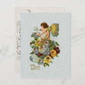 ヴィンテージバレンタイン シーズンポストカード (正面/裏面)