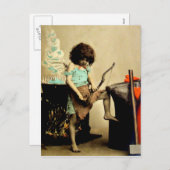 ヴィンテージバレンタイン シーズンポストカード (正面/裏面)