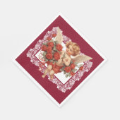 ヴィンテージバレンタイン スタンダードランチョンナプキン (角)