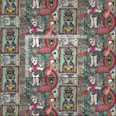 ヴィンテージバレンタイン ファブリック (タイル)