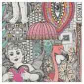 ヴィンテージバレンタイン ファブリック (クローズアップ)