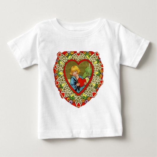 ヴィンテージバレンタイン ベビーTシャツ (正面)