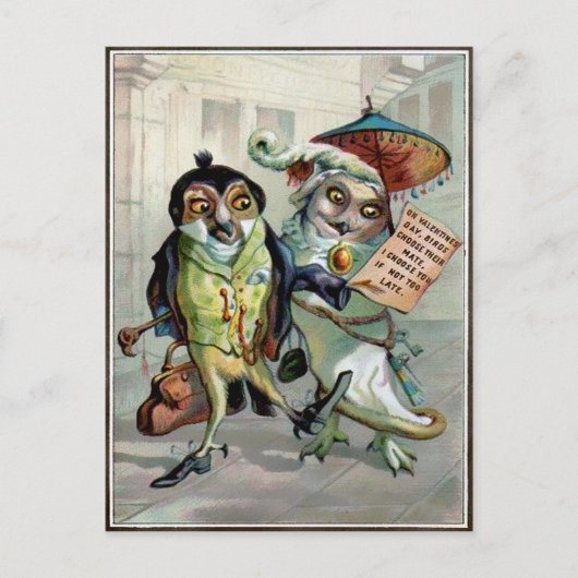 ヴィンテージバレンタイン ポストカード (正面)