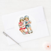 ヴィンテージバレンタイン ラウンドシール (封筒)