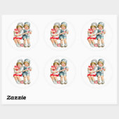 ヴィンテージバレンタイン ラウンドシール (シート)