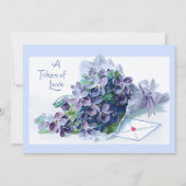 ヴィンテージバレンタイン・ヴァイオレットと挨拶 シーズンカード (正面)