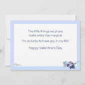 ヴィンテージバレンタイン・ヴァイオレットと挨拶 シーズンカード (裏面)