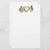 ヴィンテージバレンタイン 便箋 (正面/裏面)