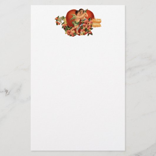 ヴィンテージバレンタイン 便箋 (正面)