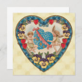 ヴィンテージバレンタイン 招待状 (正面/裏面)