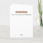 ヴィンテージバレンタイン – 神があなたをわたしに遣わされた, シーズンカード (裏面)