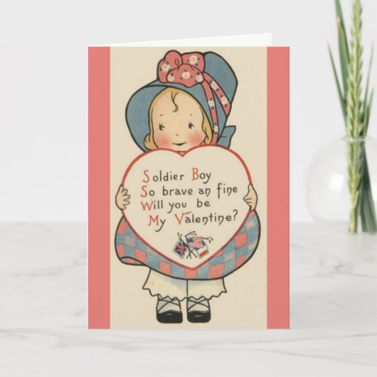 ヴィンテージバレンタイン – 軍隊 – ソルジャーボーイ, シーズンカード (正面)