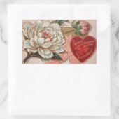 ヴィンテージバレンタイン 長方形シール (バッグ)