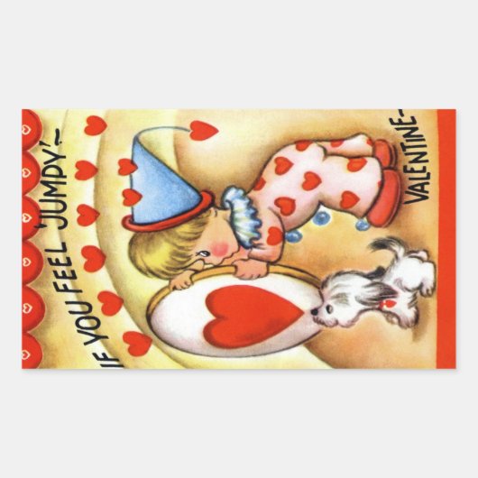 ヴィンテージバレンタイン 長方形シール (正面)