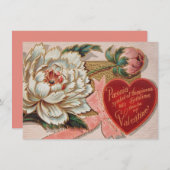 ヴィンテージバレンタカスタムイン招待状 招待状 (正面/裏面)