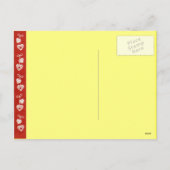 ヴィンテージバレンタ子供へン シーズンポストカード (裏面)