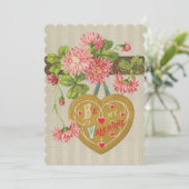 ヴィンテージバレンティーンズデイカード サンキューカード (スタンド正面)