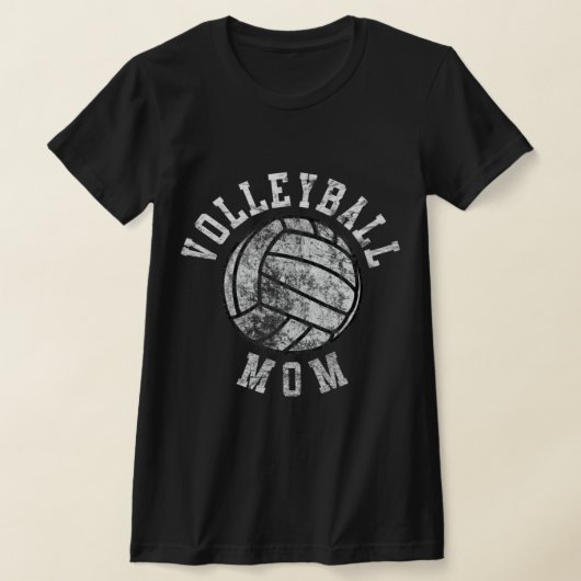 ヴィンテージバレーボールママ Tシャツ (レイダウン)