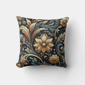 ヴィンテージバロックのエレガンス:リーガルフローラルネッサンス クッション (正面)
