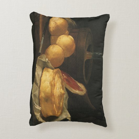 ヴィンテージバロックの残りの生活パン、タルト、ハム アクセントクッション (裏面(縦))