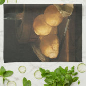 ヴィンテージバロックの残りの生活パン、タルト、ハム キッチンタオル (折り畳み)