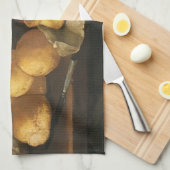 ヴィンテージバロックの残りの生活パン、タルト、ハム キッチンタオル (四つ折り)