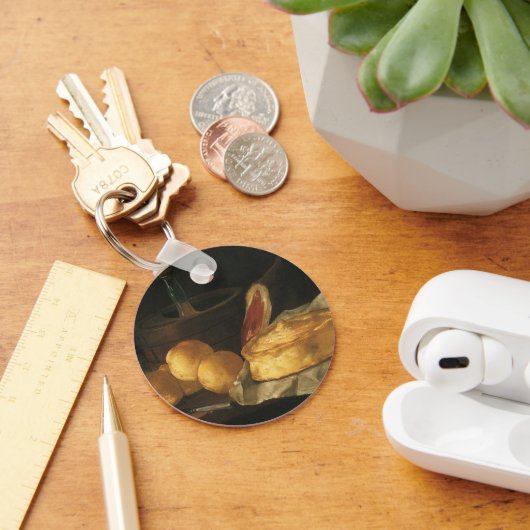 ヴィンテージバロックの残りの生活パン、タルト、ハム キーホルダー (デスク)