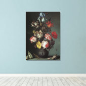 ヴィンテージバロックの花バイバルタサール・ファン・デル・アスト キャンバスプリント (インサイチュ (ウッドフロア))