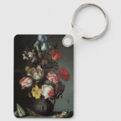 ヴィンテージバロックの花バイバルタサール・ファン・デル・アスト キーホルダー (裏面)