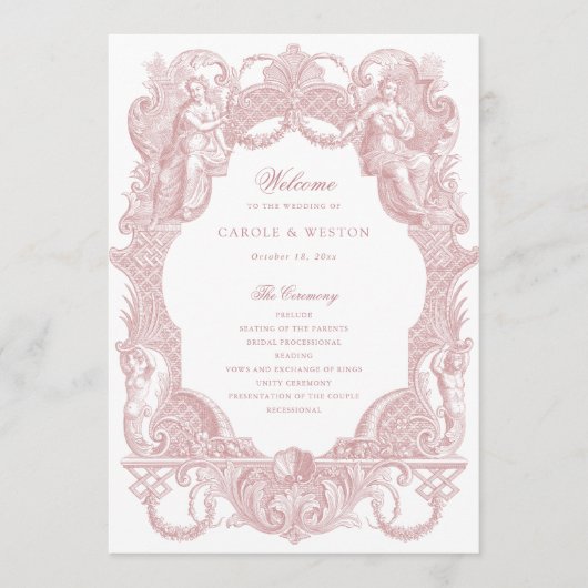 ヴィンテージバロックエレガントフレームダスティーバラトワール プログラム (正面)