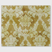 ヴィンテージバロックオーナメント継ぎ目無し模様 ラッピングペーパー (フラット)