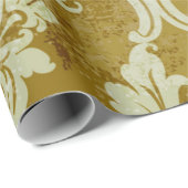 ヴィンテージバロックオーナメント継ぎ目無し模様 ラッピングペーパー (ロールコーナー)