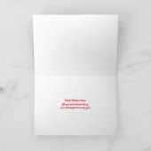 ヴィンテージバロックスタイルクリスマスカード カード (内部)