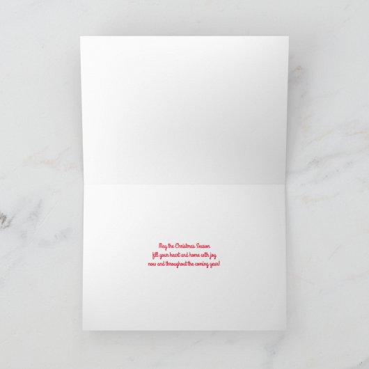 ヴィンテージバロックスタイルクリスマスカード カード (内部)