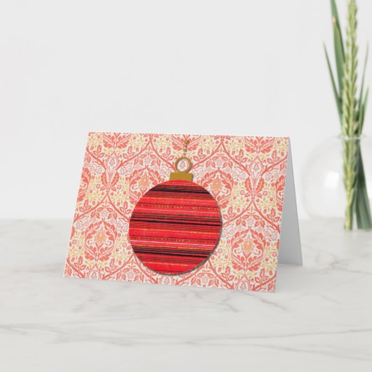 ヴィンテージバロックスタイルクリスマスカード カード (正面)