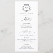 ヴィンテージバロックフローラクビクトリアンレ結婚スト メニュー (正面)